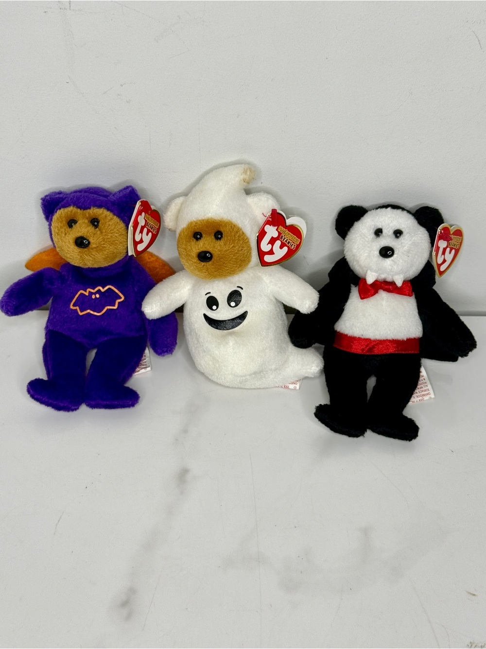 TY Halloween beanies boneses eeks van pyre sheetsies 2008